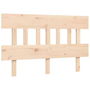 Berkfield Bed Frame with Headboard 120x200 cm Solid Wood