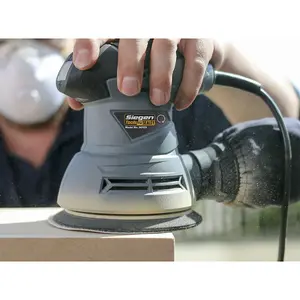 125mm Dual Action Orbital Palm Sander & Polisher - 240W 230V Compact Corded