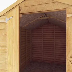 Waltons Garden Shed 10 x 6 Overlap Apex Double Door Windowless Wooden Outdoor Storage Building