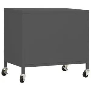 Berkfield Storage Cabinet Anthracite 60x35x56 cm Steel