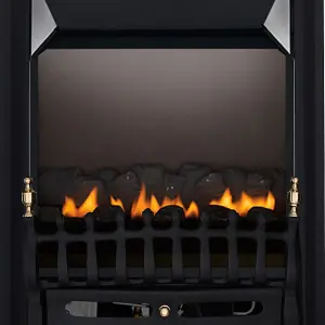 Focal Point Blenheim flue less flueless Black Manual control 2.3kW Gas Fire