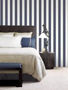 Galerie Smart Stripes 2 Blue Surface Stripe Smooth Wallpaper