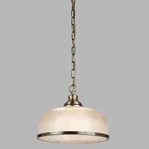 Asner 1 - Light Dome Pendant Antique Brass