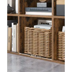 Carrie Bookcase Rustic Brown