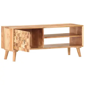 Berkfield TV Cabinet 100x35x40 cm Solid Acacia Wood