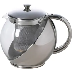 Excelsa 1ml Stainless Steel Solid Colour Teapot