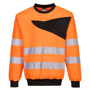 Portwest PW2 Hi-Vis Crewneck Sweatshirt