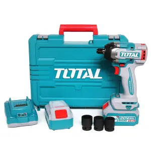 Total Li-Ion 20V Impact Wrench (with 2 x Batteries & Charger) - TIWLI2050