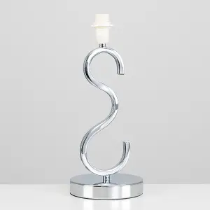 ValueLights Cabonna Modern Sleek Design Polished Chrome Touch Table Lamp Base