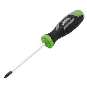 Draper Pound Thru Pozi Soft Grip Screwdriver, PZ1 x 100mm 13447