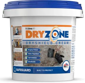 Dryshield Cream 5L: Dryzone System: Salt Resistant Masonry Cream