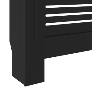 MDF Radiator Cover Black 205 cm