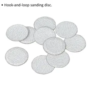 High-Quality 50mm Hook & Loop Mini Sanding Discs - 120 Grit Pack of 10