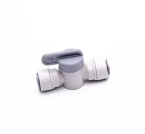 Hommix Double O Ring 3/8" Push Fit to 3/8" Push Fit Quick Shut-Off Valve