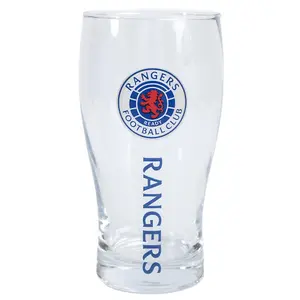 Rangers FC Tulip Pint Gl Clear/Blue/Red (One Size)