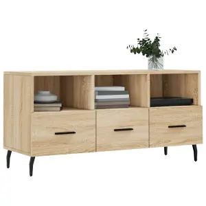 Berkfield TV Cabinet Sonoma Oak 102x36x50 cm Engineered Wood