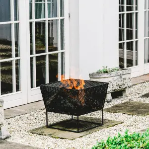 Outdoor Norfolk Firebowl Black Iron H44.5cm W52Cm