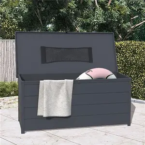 BillyOh Swindon Plastic Garden Storage Box Grey - 5ft x 2ft