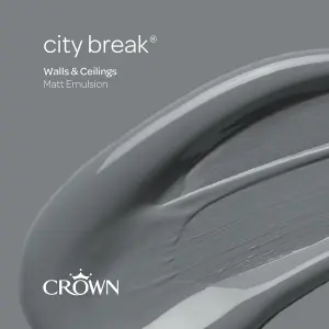 Crown Walls & Ceilings Matt Emulsion Paint City Break - 5L