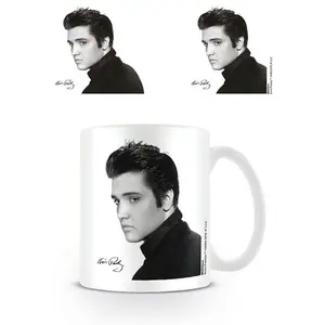 Elvis Portrait Mug White (One Size)