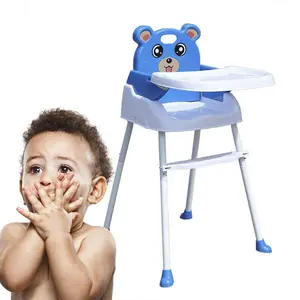 Croll High Chair Blue/White