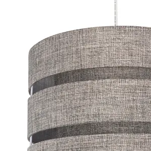 Inlight Ponte Blue Metallic effect Contemporary Trio Light shade (D)33cm