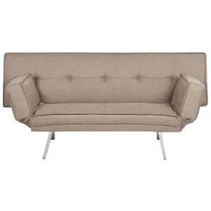 Beliani Scandinavian Sofa Bed BRISTOL Brown