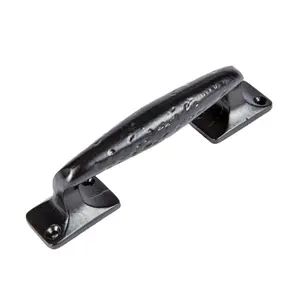 Hammer & Tongs Forged Barn Door Handle - H150mm - Black - Pack of 4