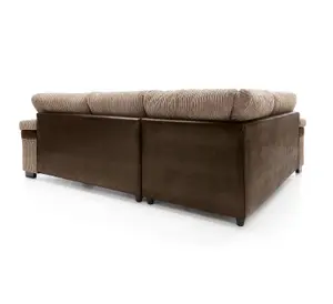 Samson Corner Sofa in Brown Left Facing