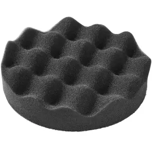 Buffer Pads - 5 ribbed sponges, M14 polishing wheel 150 mm - black