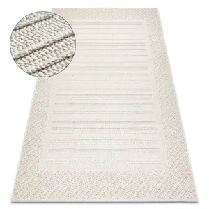 Carpet JERSEY 19261 cream - Frame, structural, loop BOHO  200x290 cm