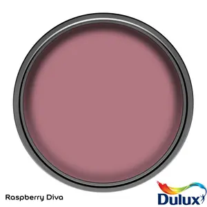 Dulux One coat Raspberry Diva Matt Emulsion paint, 1.25L