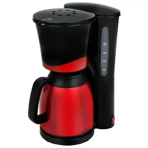 1L Filter Coffee Machine with 2 Thermos Red