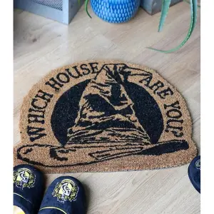 Harry Potter Sorting Hat Door Mat Brown/Black (One Size)