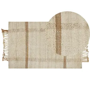 Jute Area Rug 80 x 150 cm Beige YELMEZ