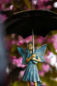 Hanging Wild Garden Bird Feeder Fairy Ornament