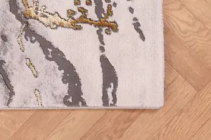 Bianco Rug 185KB Cream/Gold Home Décor