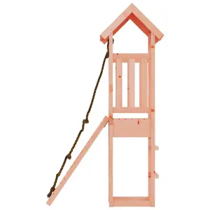 Berkfield Playhouse with Climbing Wall Solid Wood Douglas