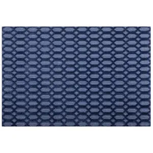 Viscose Rug 160 x 230 cm Navy Blue CIZRE