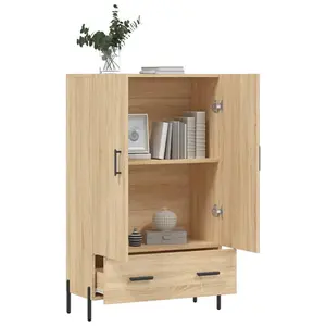 Madonia 69.5cm Wide 1 Drawer Highboard Sonoma Oak