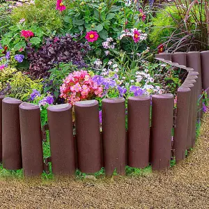 Log-Effect Lawn Edging (Pack of 8)