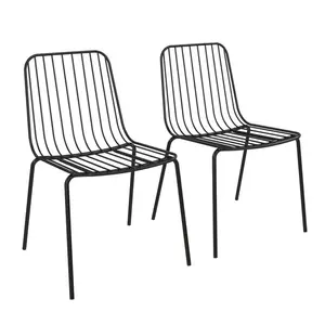 Bourquin Side Chair (Set of 2) Black