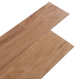 Set of 36 Brown Waterproof Rustic Wood Grain Self Adhesive PVC Vinyl Planks Covering 5m²