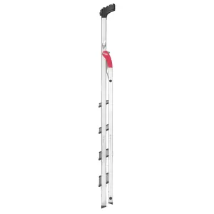 Hailo L80 Comfortline Step Ladder Deep Safety Step - 5 Tread