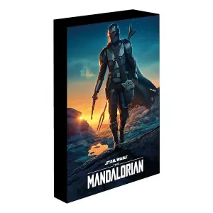 Star Wars: The Mandalorian Nightfall Light Up Canvas Multicoloured (40cm x 30cm)