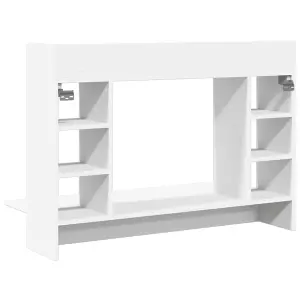 Berkfield Wall-Mounted Desk White 105x48x75 cm Engineered Wood