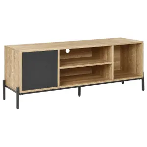 Beliani Modern TV Stand Light Wood MOINES