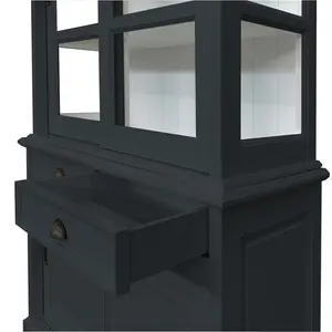 Benjamin-James Display Cabinet Anthracite Grey