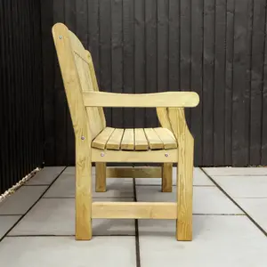 Waltons 2 Seater 4ft Garden Bench Pressure Treated Outdoor Seating