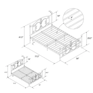 Bombay Metal Bed Bronze, Double